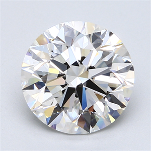 Picture of 4.01 Carats, Round Diamond with Excellent Cut, F Color, VS2 Clarity and Certified by GIA