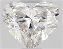 Natural Diamond 0.51 Carats, Heart with  Cut, H Color, VVS2 Clarity and Certified by GIA