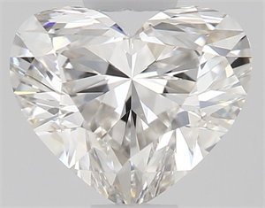 Picture of Natural Diamond 0.51 Carats, Heart with  Cut, H Color, VVS2 Clarity and Certified by GIA
