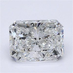 Picture of Natural Diamond 1.50 Carats, Radiant with  Cut, F Color, VS2 Clarity and Certified by GIA