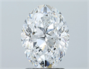 Natural Diamond 2.01 Carats, Oval with  Cut, D Color, VS1 Clarity and Certified by GIA