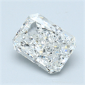 2.51 Carats, Radiant Diamond with  Cut, G Color, VS2 Clarity and Certified by GIA