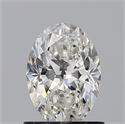 Natural Diamond 0.92 Carats, Oval with  Cut, H Color, VS1 Clarity and Certified by GIA