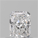 Natural Diamond 0.50 Carats, Radiant with  Cut, E Color, VVS1 Clarity and Certified by GIA