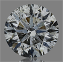Natural Diamond 0.50 Carats, Round with Very Good Cut, G Color, I1 Clarity and Certified by GIA