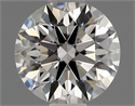 Natural Diamond 0.73 Carats, Round with Excellent Cut, H Color, IF Clarity and Certified by IGI