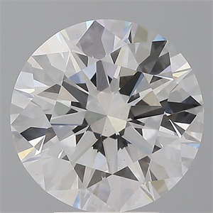 Picture of Lab Grown Diamond 4.10 Carats, Round with Ideal Cut, E Color, VVS2 Clarity and Certified by IGI