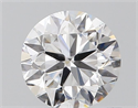 Diamante Natural 0.70 quilates, Redondo , Color D, claridad SI1 y certificado GIA