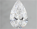 Natural Diamond 0.58 Carats, Pear with  Cut, E Color, VS1 Clarity and Certified by GIA