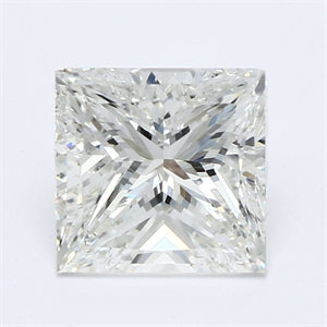Picture of Natural Diamond 1.61 Carats, Princess with  Cut, I Color, VS1 Clarity and Certified by GIA
