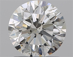 Picture of Natural Diamond 1.11 Carats, Round with Excellent Cut, H Color, SI2 Clarity and Certified by GIA