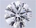 Lab Grown Diamond 7.02 Carats, Round with Ideal Cut, E Color, VS1 Clarity and Certified by IGI