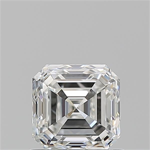 Picture of Natural Diamond 0.90 Carats, Asscher with  Cut, G Color, VVS2 Clarity and Certified by GIA