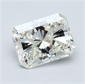 Natural Diamond 1.01 Carats, Radiant with  Cut, I Color, VVS2 Clarity and Certified by GIA
