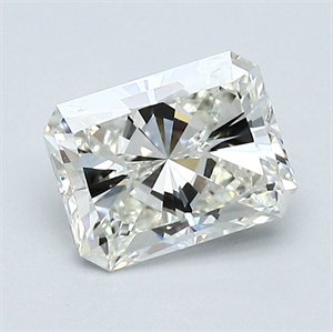 Picture of Natural Diamond 1.01 Carats, Radiant with  Cut, I Color, VVS2 Clarity and Certified by GIA