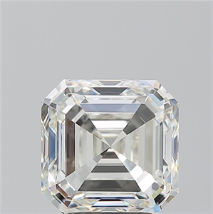 Picture of Natural Diamond 3.20 Carats, Asscher with  Cut, H Color, VVS1 Clarity and Certified by IGI