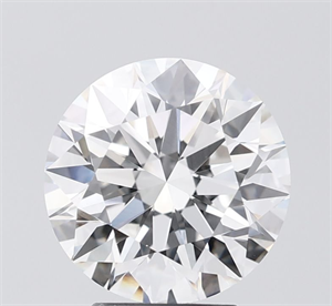 Picture of Lab Grown Diamond 3.06 Carats, Round with Ideal Cut, D Color, VVS2 Clarity and Certified by IGI