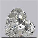 Natural Diamond 0.46 Carats, Heart with  Cut, E Color, VS1 Clarity and Certified by GIA