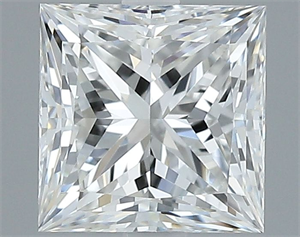 Picture of Natural Diamond 0.82 Carats, Princess with  Cut, G Color, VVS2 Clarity and Certified by GIA