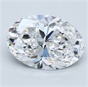 Diamante Natural 5.03 quilates, Ovalado , Color D, claridad SI1 y certificado GIA