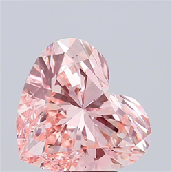 Picture of Lab Grown Diamond 8.37 Carats, Heart with  Cut, Fancy Vivid Pink Color, VS2 Clarity and Certified by IGI