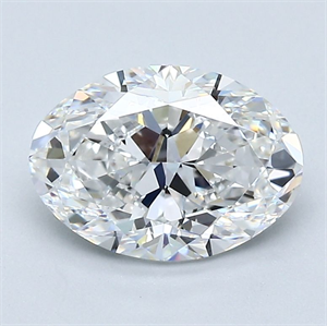 Foto Diamante Natural 1.70 quilates, Ovalado , Color E, claridad VS1 y certificado GIA de