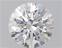 Natural Diamond 0.57 Carats, Round with Excellent Cut, D Color, SI1 Clarity and Certified by GIA