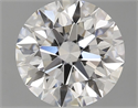 Lab Grown Diamond 1.10 Carats, Round with Excellent Cut, D Color, SI1 Clarity and Certified by GIA