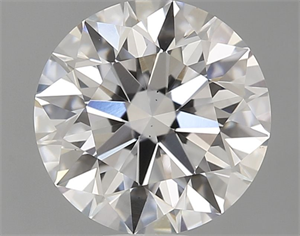 Picture of Lab Grown Diamond 1.10 Carats, Round with Excellent Cut, D Color, SI1 Clarity and Certified by GIA