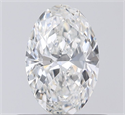 Natural Diamond 0.58 Carats, Oval with  Cut, G Color, VVS1 Clarity and Certified by GIA