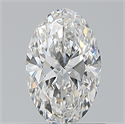 Diamante Natural 0.73 quilates, Ovalado , Color F, claridad VS1 y certificado GIA