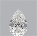 Natural Diamond 0.58 Carats, Pear with  Cut, E Color, VS1 Clarity and Certified by GIA