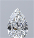 Diamante Natural 0.40 quilates, De pera , Color F, claridad VS1 y certificado GIA