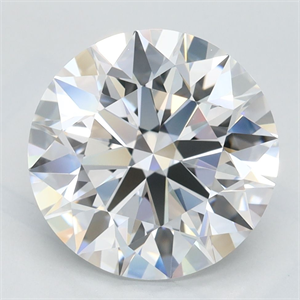 Picture of Lab Grown Diamond 3.38 Carats, Round with Excellent Cut, D Color, VVS1 Clarity and Certified by GIA