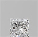 Diamante Natural 0.51 quilates, Princesa , Color E, claridad VVS2 y certificado GIA