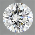 Lab Grown Diamond 3.49 Carats, Round with Excellent Cut, E Color, VVS2 Clarity and Certified by IGI