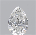 Natural Diamond 0.50 Carats, Pear with  Cut, F Color, VS2 Clarity and Certified by GIA