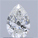Natural Diamond 0.40 Carats, Pear with  Cut, F Color, VS2 Clarity and Certified by IGI