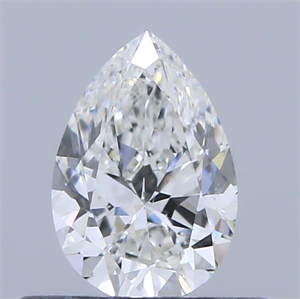 Picture of Natural Diamond 0.40 Carats, Pear with  Cut, F Color, VS2 Clarity and Certified by IGI