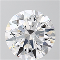 Lab Grown Diamond 3.51 Carats, Round with Ideal Cut, D Color, VS1 Clarity and Certified by IGI
