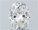 Natural Diamond 1.20 Carats, Oval with  Cut, G Color, SI2 Clarity and Certified by GIA