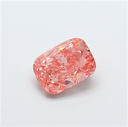 Picture of Lab Grown Diamond 1.20 Carats, CUSHION MODIFIED with  Cut, Fancy Vivid Pink Color, VS1 Clarity and Certified by IGI