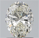 Natural Diamond 0.90 Carats, Oval with  Cut, I Color, VVS2 Clarity and Certified by GIA