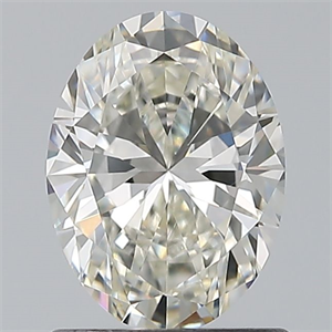 Picture of Natural Diamond 0.90 Carats, Oval with  Cut, I Color, VVS2 Clarity and Certified by GIA