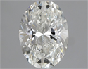 Natural Diamond 0.50 Carats, Oval with  Cut, H Color, VS1 Clarity and Certified by GIA