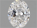 Natural Diamond 0.70 Carats, Oval with  Cut, E Color, SI2 Clarity and Certified by GIA
