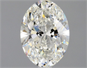 Natural Diamond 1.50 Carats, Oval with  Cut, H Color, VVS2 Clarity and Certified by GIA
