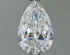 Picture of Natural Diamond 1.00 Carats, Pear with  Cut, G Color, VS2 Clarity and Certified by GIA