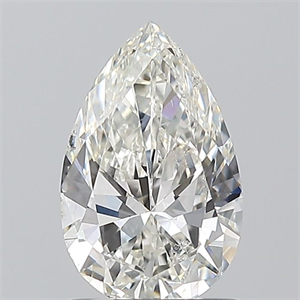 Picture of Natural Diamond 1.00 Carats, Pear with  Cut, H Color, SI2 Clarity and Certified by GIA