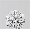 Lab Grown Diamond 0.72 Carats, Round with Ideal Cut, D Color, VVS2 Clarity and Certified by IGI